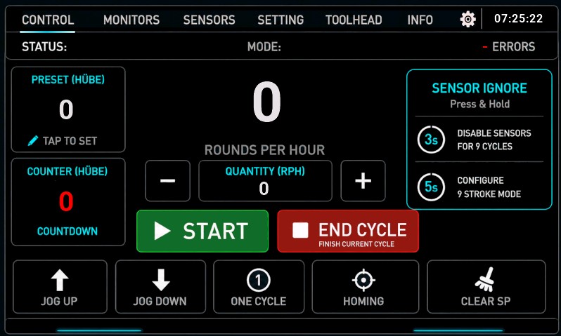 VB-AUTODRIVE Control Bedienoberfläche